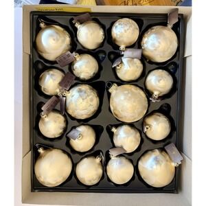 Vintage German Glass Christmas Ornaments Goldfish Pearl TGS Boxed Set